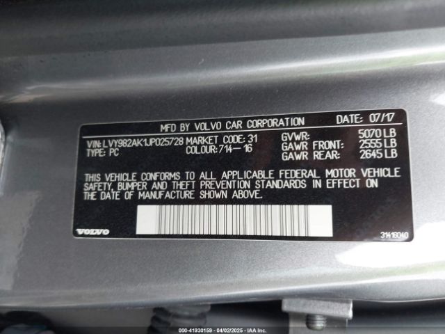 2018 VOLVO S90 LVY982AK1JP025728 Photo 8