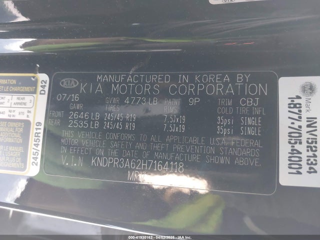 KNDPR3A62H7164118 KIA Sportage Sx Turbo