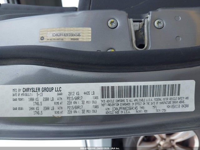 1C4NJPFA0ED564145 Jeep Patriot Latitude