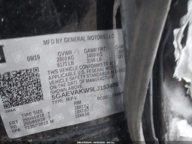 5GAEVAKW9LJ153409 Buick Enclave Awd Essence