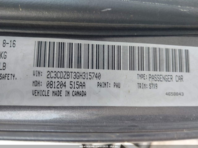 Dodge Challenger R/t Shaker 2016 2C3CDZBT3GH315740 Image 9