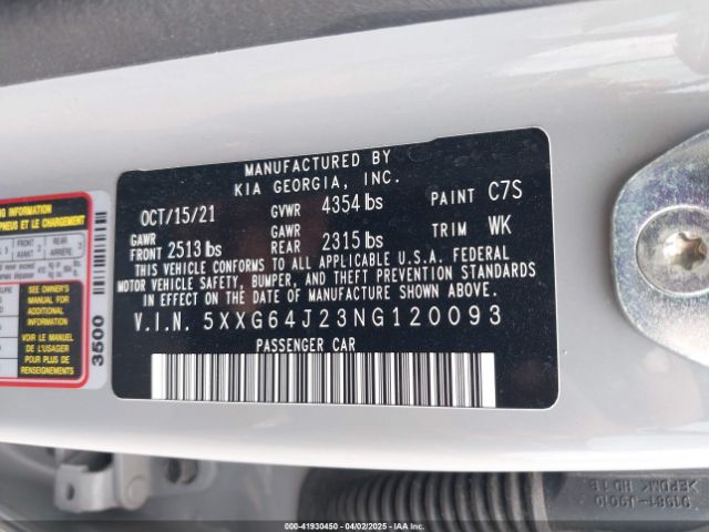 5XXG64J23NG120093 KIA K5 Gt-line