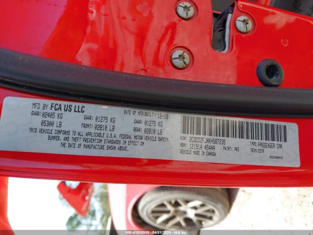 2C3CDZFJXKH587235 Dodge Challenger R/t Scat Pack