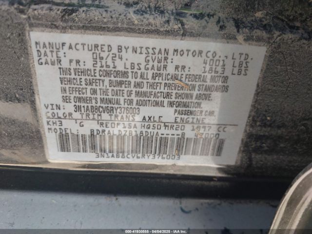 2024 NISSAN SENTRA 3N1AB8CV6RY376003 Photo 8