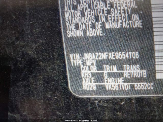 JN8AZ2NFXE9554706 Infiniti QX80