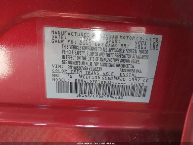 3N1AB8CV8NY296230 Nissan Sentra Sv Xtronic Cvt