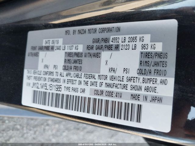 JM1GL1WY5L1511985 Mazda Mazda6 Grand Touring Reserve