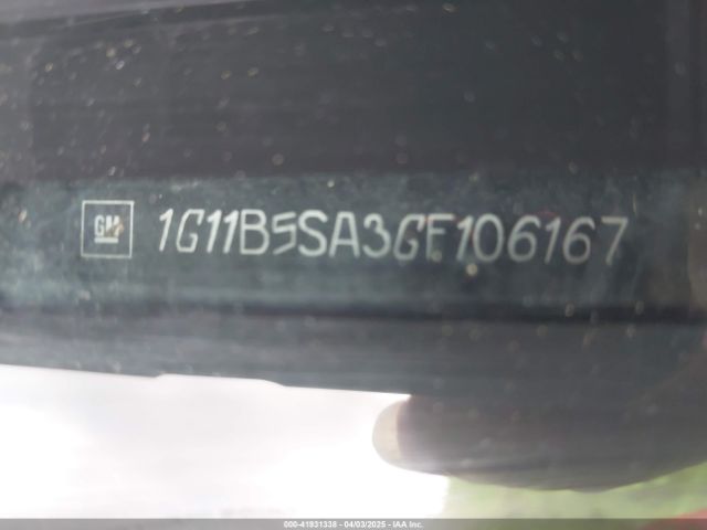 1G11B5SA3GF106167 Chevrolet Malibu Limited Ls