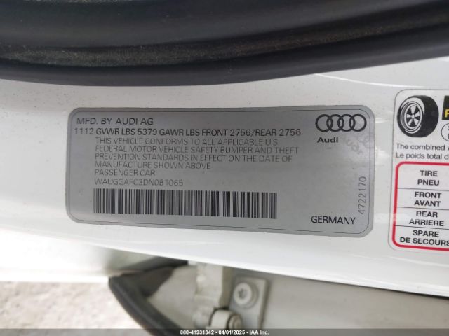 2013 AUDI A6 WAUGGAFC3DN081065 Photo 8
