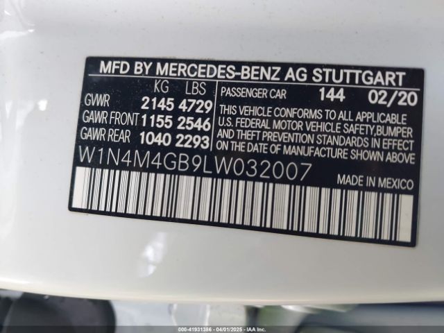 2020 MERCEDES-BENZ GLB 250 W1N4M4GB9LW032007 Photo 8