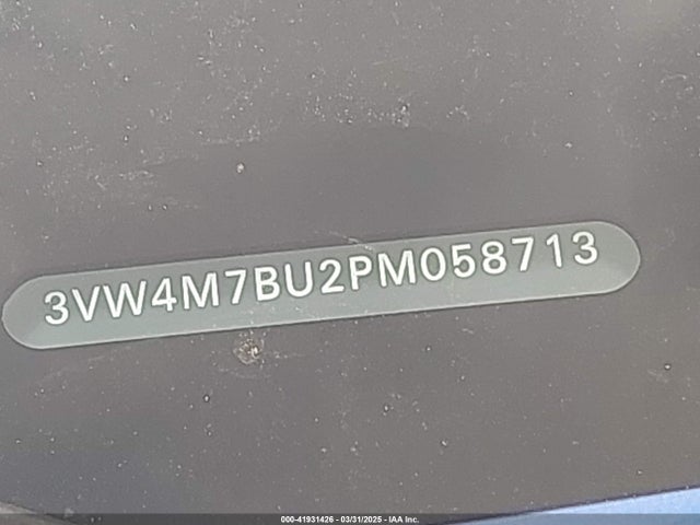 3VW4M7BU2PM058713 Volkswagen Jetta 1.5t S