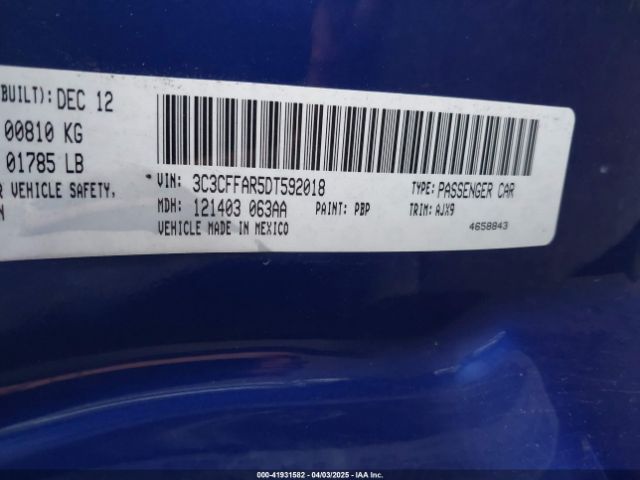 2013 FIAT 500 3C3CFFAR5DT592018 Photo 8