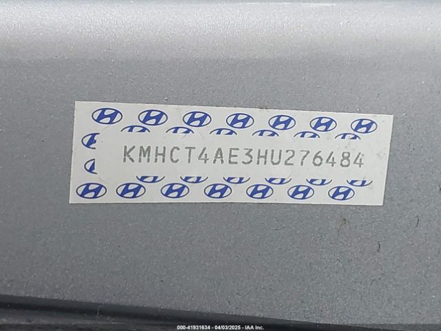 KMHCT4AE3HU276484 Hyundai ACCENT SE