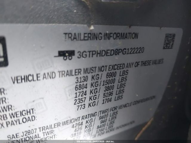 3GTPHDED8PG122220 GMC Sierra 1500 2wd  Short Box Slt