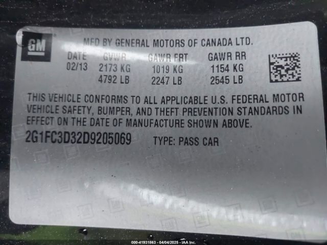 2013 CHEVROLET CAMARO 2G1FC3D32D9205069 Photo 8