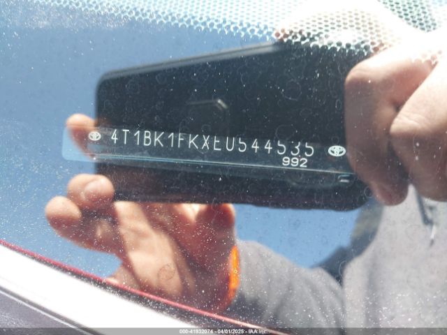 4T1BK1FKXEU544535 Toyota Camry Xle V6