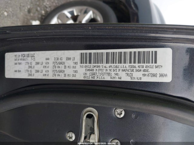 1C6RR7LT1FS777951 RAM 1500 Big Horn