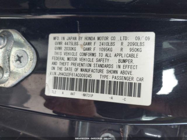 2010 ACURA TSX JH4CU2F61AC009345 Photo 8