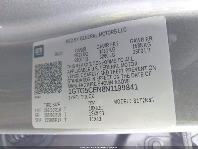 1GTG5CEN8N1199841 GMC lgz