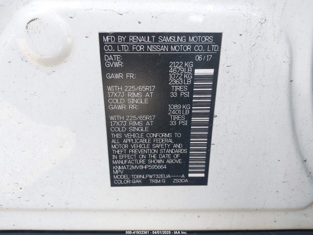Nissan ROGUE S 2017 KNMAT2MV8HP595664 Image 9