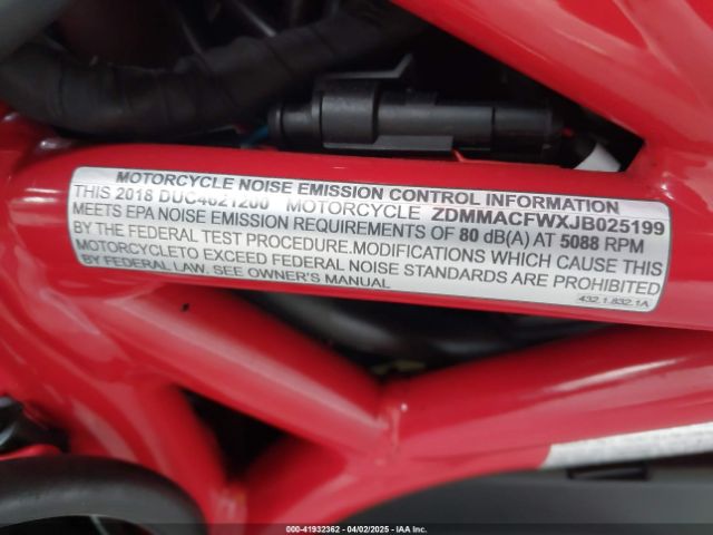 2018 DUCATI MONSTER ZDMMACFWXJB025199 Photo 9