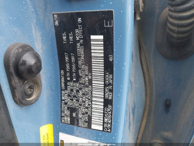 JTEBU5JR1J5599384 Toyota 4runner Trd Pro