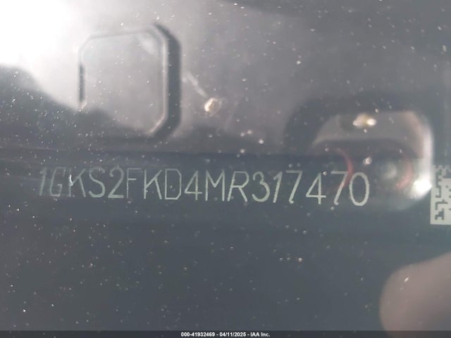 1GKS2FKD4MR317470 GMC Yukon Xl 4wd Sle