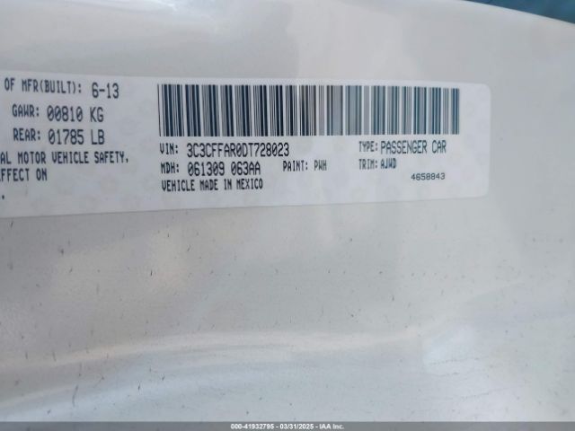 2013 FIAT 500 3C3CFFAR0DT728023 Photo 8