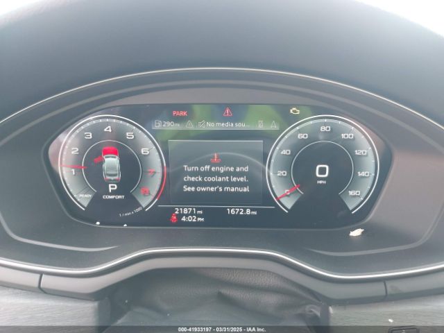 WAUFACF50PA040074 Audi A5 Sportback Premium Plus 45 Tfsi S Line Quattro S Tronic