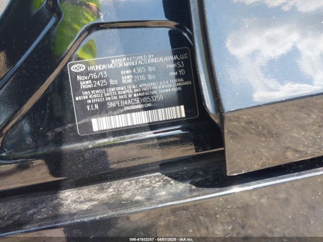 5NPEB4AC5EH853259 Hyundai SONATA GLS