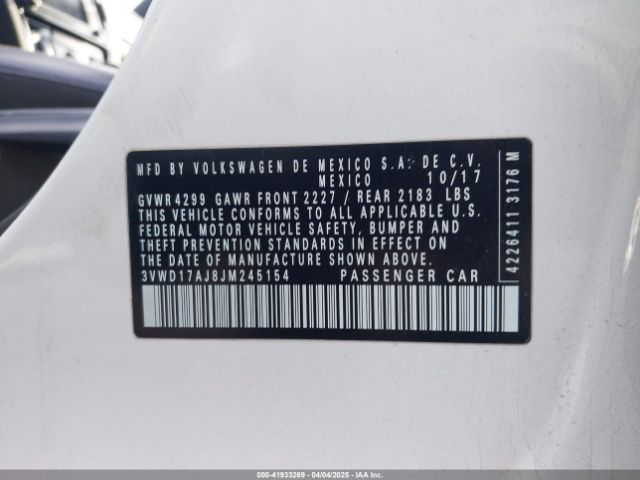 3VWD17AJ8JM245154 Volkswagen Jetta 1.8t Se Sport
