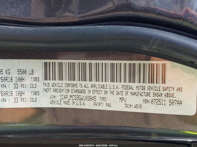 1C4PJMCS9GW103845 Jeep Cherokee Altitude