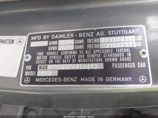 1985 MERCEDES-BENZ 300 WDBAB33C5FA233413 Photo 8