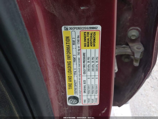 Chevrolet Silverado 1500 1lt 2016 3GCPCREC2GG289062 Image 9