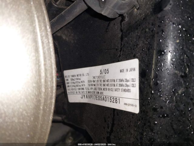 2005 YAMAHA XV1700 JYAVP17E05A015281 Photo 9