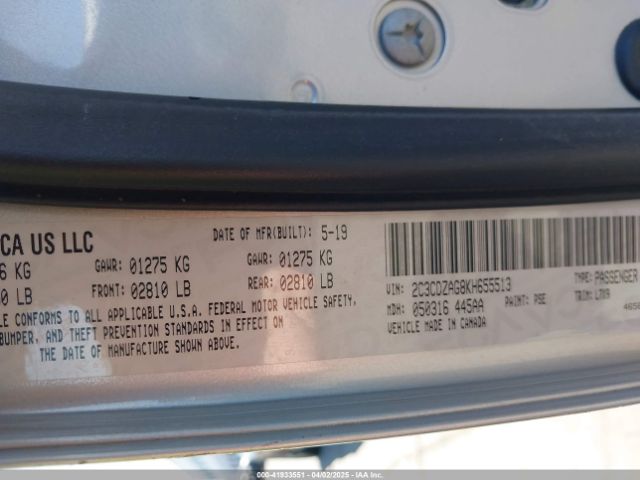 2C3CDZAG8KH655513 Dodge Challenger Sxt