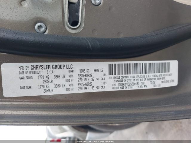 1C6RR7PT5ES214491 RAM 1500 Longhorn
