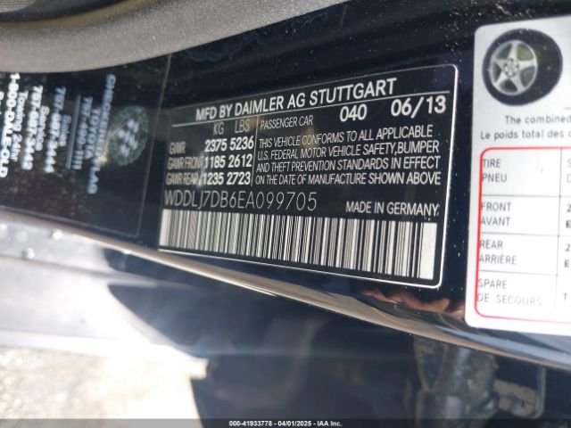 WDDLJ7DB6EA099705 Mercedes-Benz CLS 550