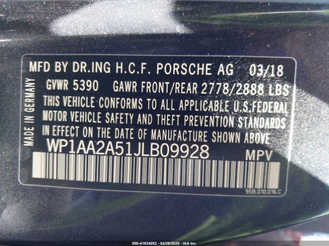 2018 PORSCHE MACAN WP1AA2A51JLB09928 Photo 8