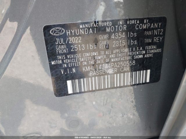 KMHL14JA4PA250558 Hyundai SONATA SEL