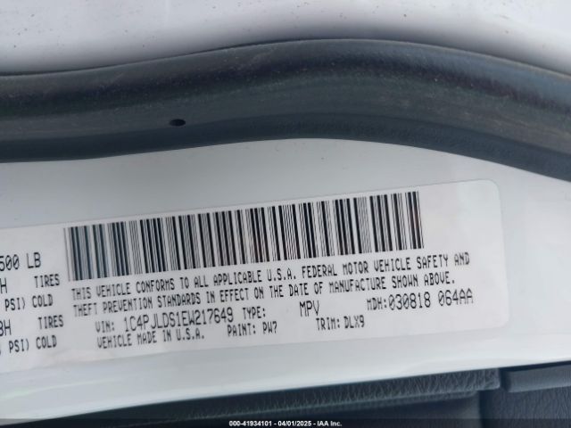 1C4PJLDS1EW217649 Jeep Cherokee Limited