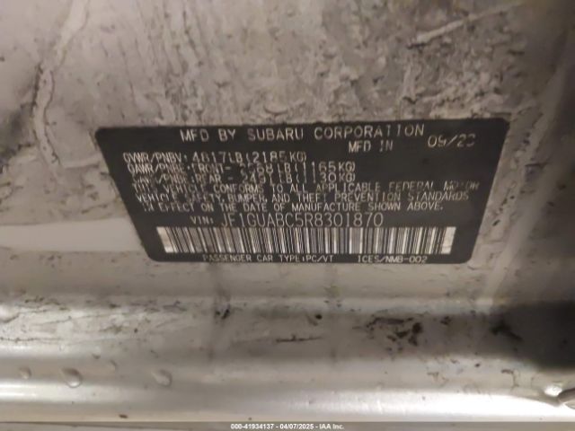 JF1GUABC5R8301870 Subaru Impreza Base 5-door