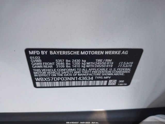 2022 BMW X3 WBX57DP03NN143634 Photo 8