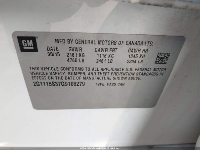 2G1115S37G9106279 Chevrolet Impala 2lt