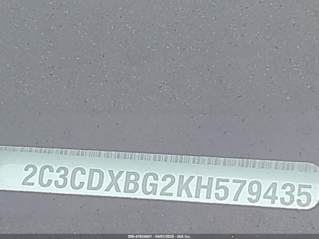 2C3CDXBG2KH579435 Dodge Charger Sxt Rwd