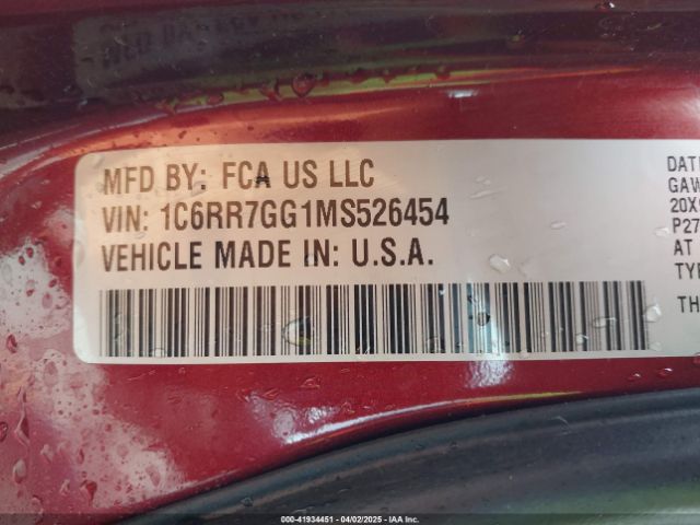 2021 RAM 1500 CLASSIC 1C6RR7GG1MS526454 Photo 8