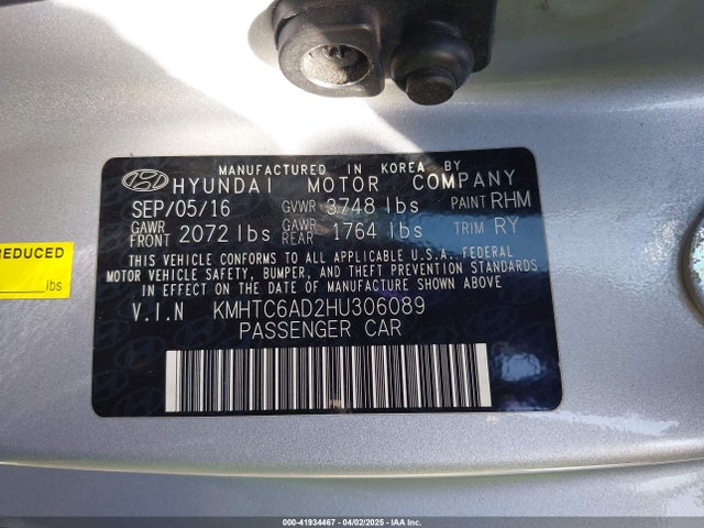KMHTC6AD2HU306089 Hyundai Veloster