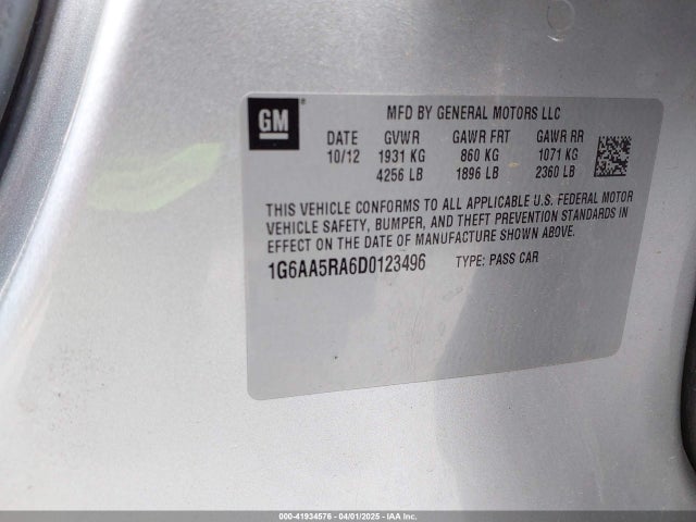 2013 CADILLAC ATS 1G6AA5RA6D0123496 Photo 8