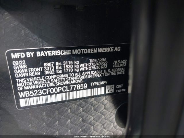 WB523CF00PCL77859 BMW Ix Xdrive50