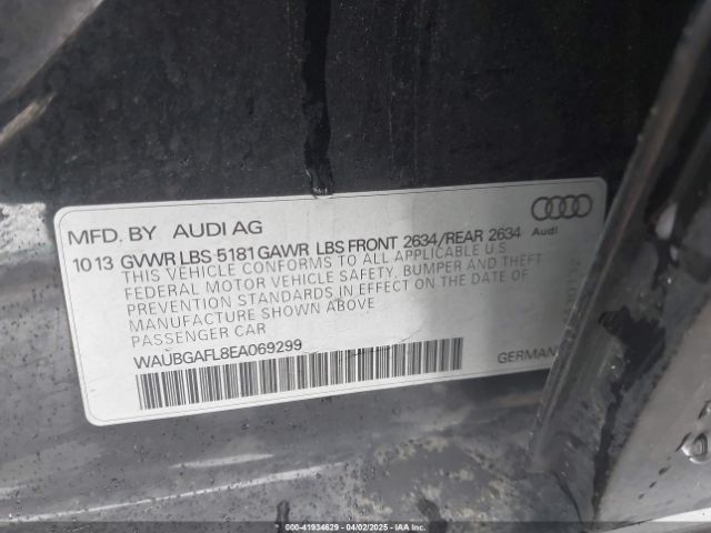 WAUBGAFL8EA069299 Audi S4 3.0t Premium Plus